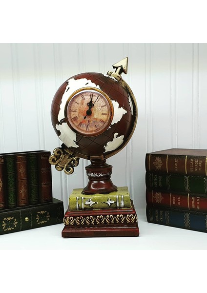 Dekoratif Polyester Dünya Masa Saati / Kumbara Ev Ofis Hediyesi