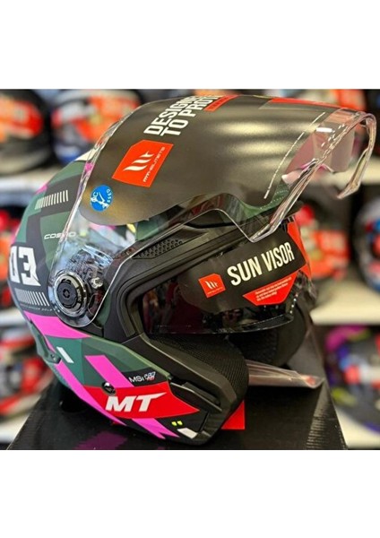 Cosmo Sv Sergio Garcia D18 Mat Açık Kask fiyatları