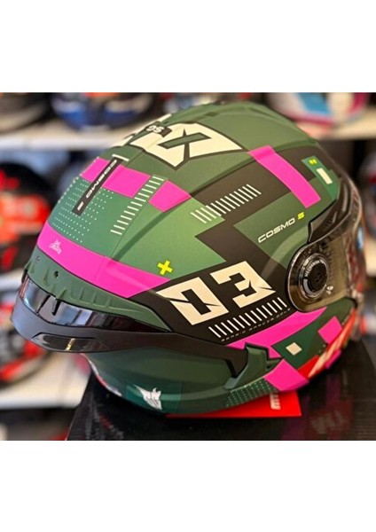 Cosmo Sv Sergio Garcia D18 Mat Açık Kask modelleri