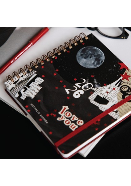 2026 18X20 Spiralli Haftalık Kare Ajanda 12 Aylık - Kolaj fiyatları