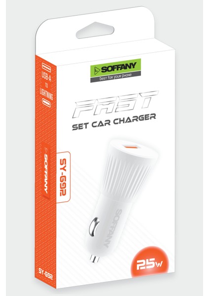 SY-692 25W Lightning Araç Şarj & Data Kablosu fiyatları