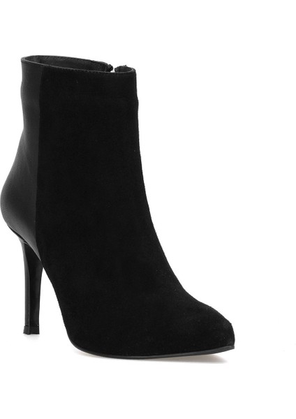 Elit Jasmina Kadın Hakiki Rugan Deri Klasik Topuklu Bot Siyah fiyatları