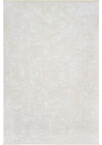 Aden Serina Kadife Dokuma Halı | Kaymaz Tabanlı | Makinede Yıkanabilir | Modern Halı | Krem |SRN03