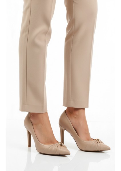 Bej Cilt Yüksek Topuklu Kadın Topuklu Ayakkabı 575033 Z modelleri