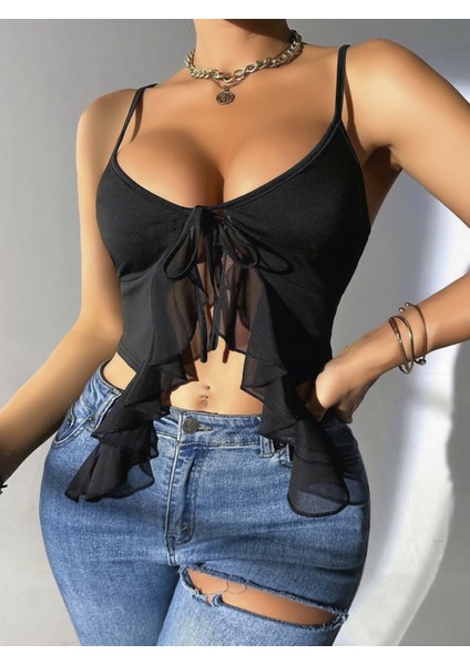 Kadın Crop ,gece Şıklığı ve Özel Günler Için Şık Kısa Üst