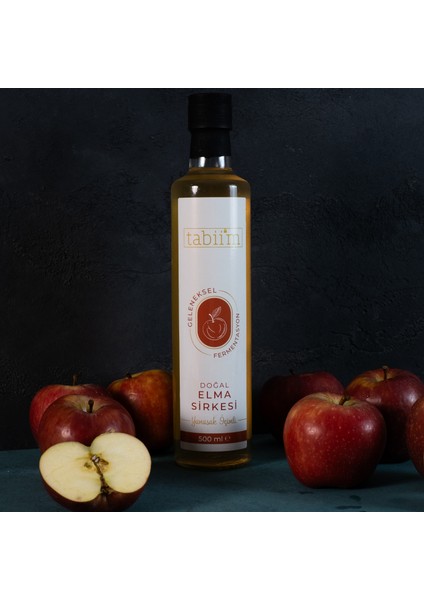 Tabii'm Fermente Elma Sirkesi Geleneksel Ev Yapımı 500 ml