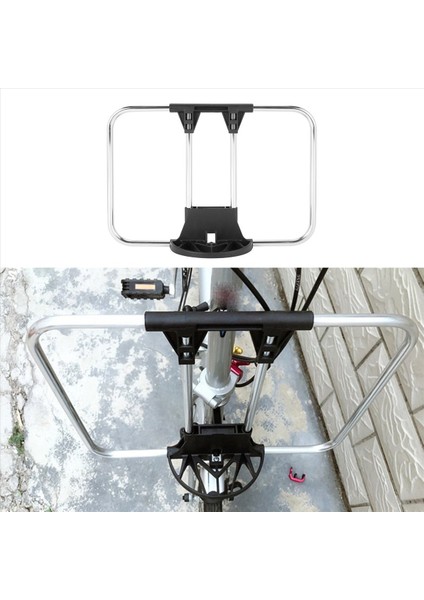 Katlanır bisiklet ön raf çantası monte bisiklet ön kargo raf çantaları S-çanta brompton için (Yurt Dışından)