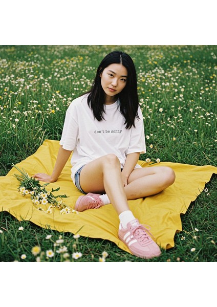 Don't Be Sorry Oversize Tişört - Beyaz fiyatları