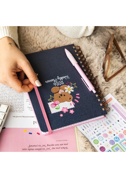 2026 A5 Spiralli Renkli Haftalık Ajanda 12 Aylık – Motivasyon Sayfalı Ayıcık fiyatları