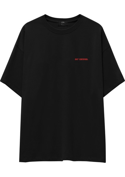 James Bond's Martini Oversize Tişört - Siyah fiyatları