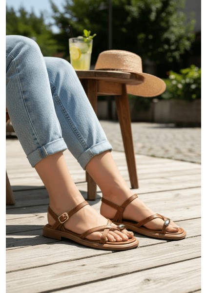 Millo Taba Yüzük Detaylı Günlük Kullanım Sandalet fiyatları