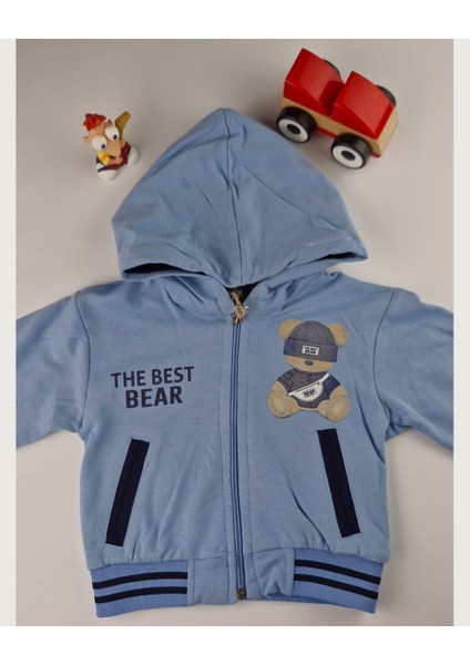 3'lü Kışlık Erkek Çocuk Takımı Ayıcık Baskılı Kapüşonlu Eşofman (1-4 Yaş) fırsatları