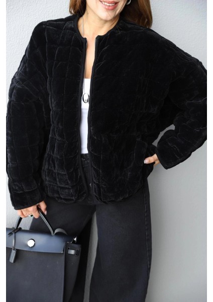 Siyah Kadife Kapitone Ceket fiyatları