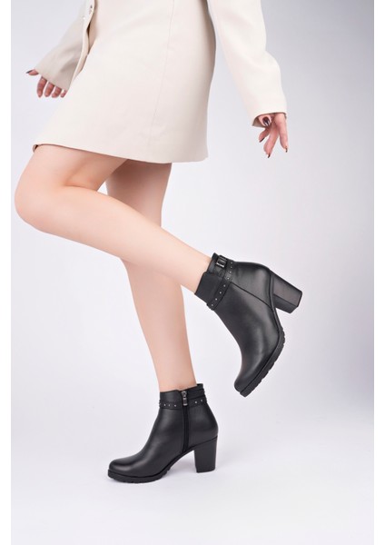 Deri Kadın Deri Bot TRC30-3762 Siyah 36