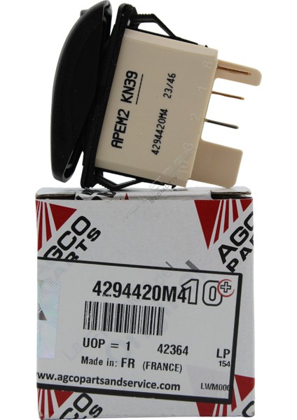 Massey Ferguson 4294420M4 Üç Nokta Askı Kolu Yükseltme/indirme Düğmesi – Orijinal Agco Switch indirimleri