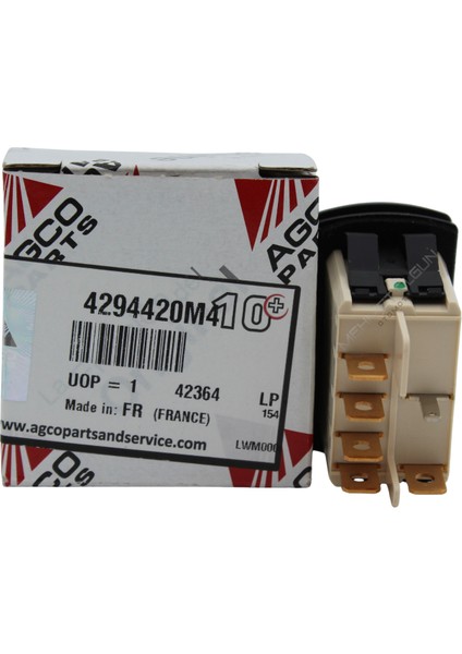 Massey Ferguson 4294420M4 Üç Nokta Askı Kolu Yükseltme/indirme Düğmesi – Orijinal Agco Switch