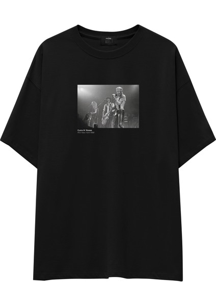 Guns N’ Roses Ritz New York 1988 Oversize Tişört - Siyah
