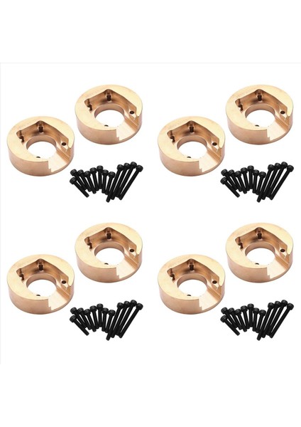 8pcs 110g Pirinç Karşı Ağırlık Dengesi Absima için Cr3 4 Sherpa Khamba CR1 8 Yucatan RC Paletli Araba Yükseltme Parçaları (Yurt Dışından)