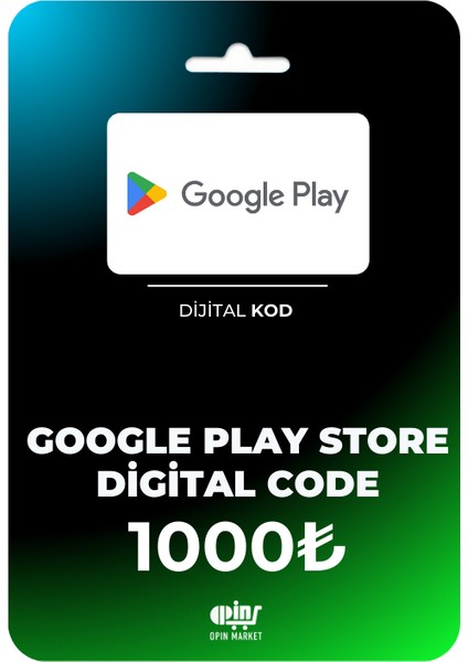 Google Play Store Dijital Hediye Kodu