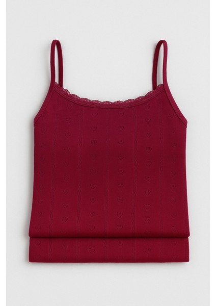 Kadın %100 Pamuklu Jakarlı Yumuşak Kumaş Vişne Ip Askılı 3'lü Atlet Wİ3K13LK4E.3L modelleri