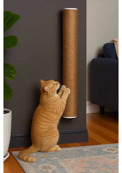 Devrilmez Duvara Monte Kedi Tırmalama Tahtası – Güvenli ve Şık