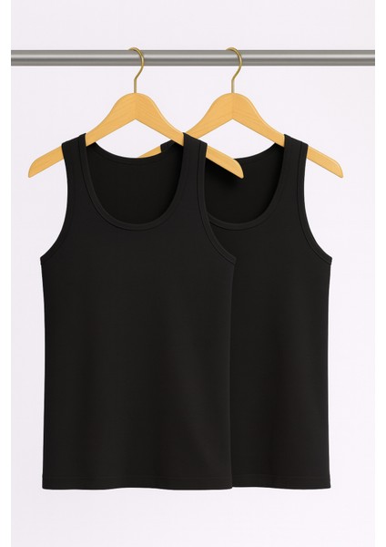 Erkek %50 Pamuk-%50 Modal Klasik Beyaz 2'li Atlet W2IK1L1KK2E.2LI