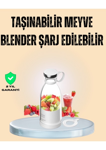 1200MAH Şarjlı, Hafif ve Pratik Taşınabilir Blender