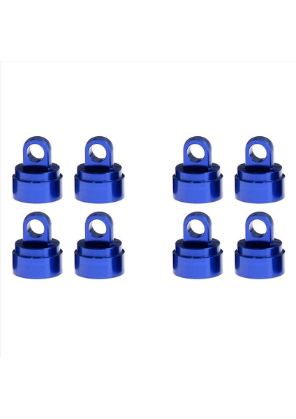 8pcs işlenmiş alaşım şok kapakları şok mesane dipleri yıkayıcılar Traxxas eğik çizgi 2wd 4wd mavi için pivot topları (Yurt Dışından)