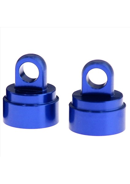 8pcs işlenmiş alaşım şok kapakları şok mesane dipleri yıkayıcılar Traxxas eğik çizgi 2wd 4wd mavi için pivot topları (Yurt Dışından)