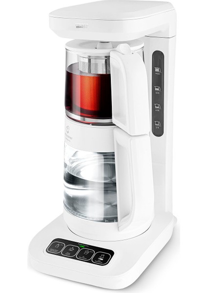 Çaysever Apple-Android Kablosuz Wi-Fi Kontrol Konuşan Cam Çay Makinesi Beyaz -Uzaktan Çay ve Filitre Kahve Demle fiyatları