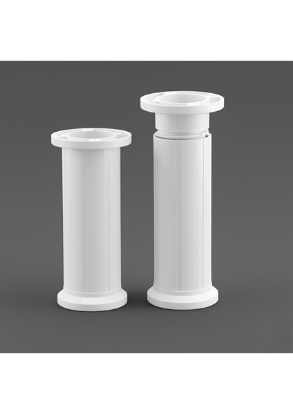 Mobilya Tezgah Dolap Yükseltici Yükseltme Ayağı AYARLANABILIR15 cm Beyaz Plastik Ayak 4 Adet indirimleri