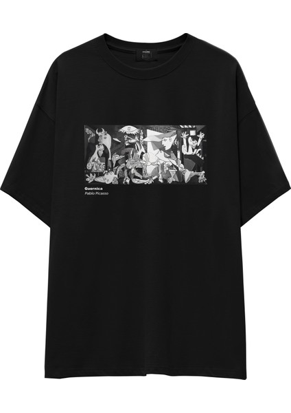 Guernica Oversize Tişört - Siyah