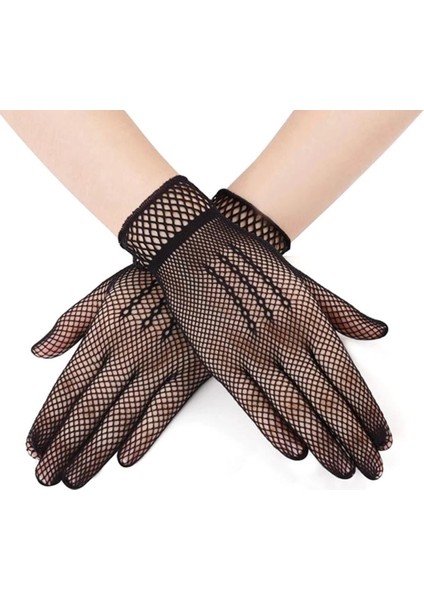 Bfs Siyah Renk Likralı File Eldiven Parmaklı Örgü Eldiven Yetişkin Boy fiyatları
