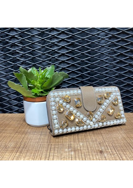 Taşlı Ithal Cüzdan Lüx
