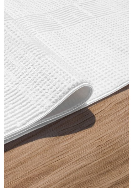 Aden Serni Kadife Dokuma Halı |kaymaz Tabanlı Makinede Yıkanabilir Halı |modern Salon Halısı |BEYAZ|SNI01 fırsatları