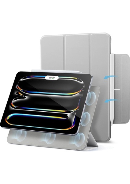Apple iPad Pro 11 M4 2024 Çıkarılabilir Manyetik Kapaklı Rebound Magnetic Kılıf