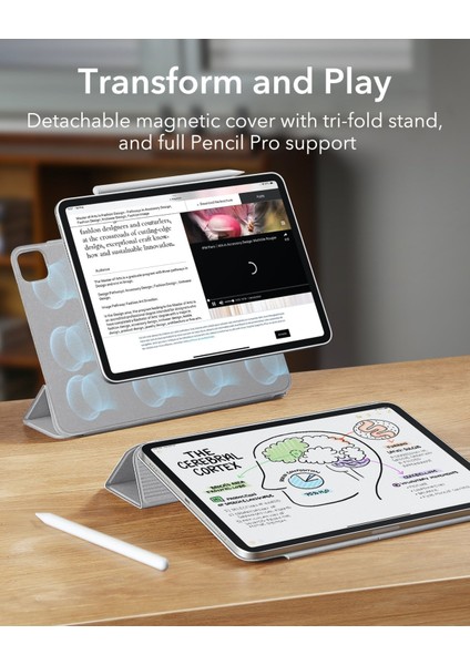 Apple iPad Pro 11 M4 2024 Çıkarılabilir Manyetik Kapaklı Rebound Magnetic Kılıf modelleri