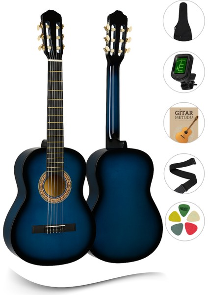 CE-55BL Mavi Klasik Gitar 4/4 ( Taşıma Kılıfı, Gitar Askısı, Tuner, Metod ve Pena Hediyeli)