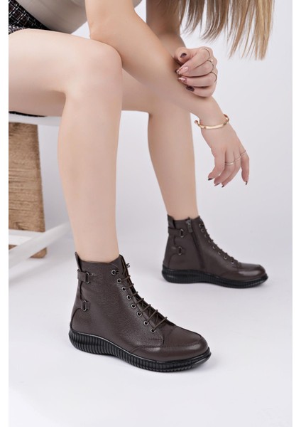 Hakiki Deri Kadın Deri Bot TRC137-1909 modelleri