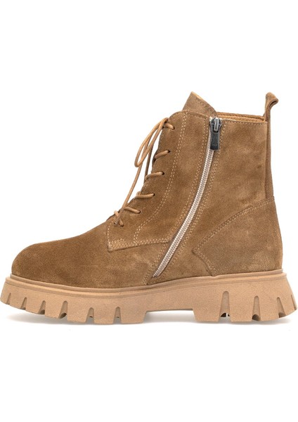 Elit Dravelle Kadın Hakiki Süet Deri Klasik Bot Camel modelleri