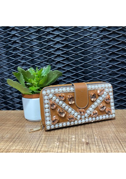 Taşlı Ithal Cüzdan Lüx