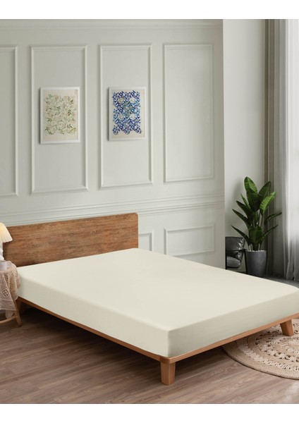 %100 Pamuk Penye Lastikli Çarşaf | Tek ve Çift Kişilik | Yumuşak, Nefes Alan, Kaymaz Kumaş – Renk Seçenekli