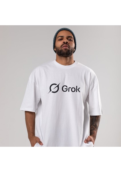 Grok Oversize Tişört - Beyaz fiyatları