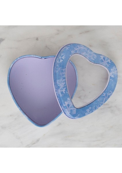 Loren Şeffaf Kalpli Metal Saklama Kutusu - Orta Bo fiyatları