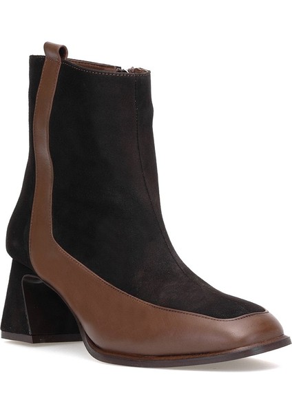 Elit Cordelia Kadın Hakiki Rugan Deri Klasik Topuklu Bot Kahverengi fiyatları