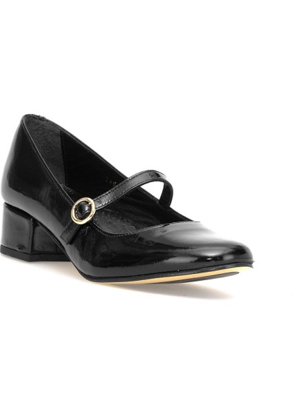 Elit Rosalina Kadın Hakiki Rugan Deri Klasik Topuklu Ayakkabı Siyah fiyatları