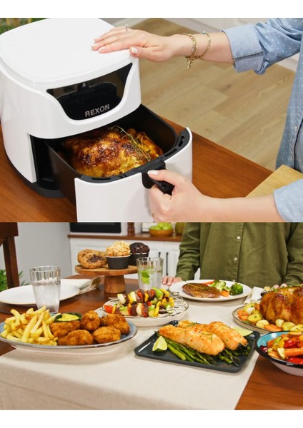 Air Fryer Yağsız Fritöz 5 Litre Geniş Hacim Airfryer Dijital Ekran Akıllı Pişirme Yapışmaz Zemin fırsatları