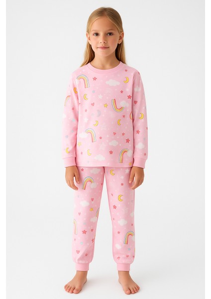 Çilek Desenli %100 Pamuk Kız Çocuk Pijama Takım fiyatları