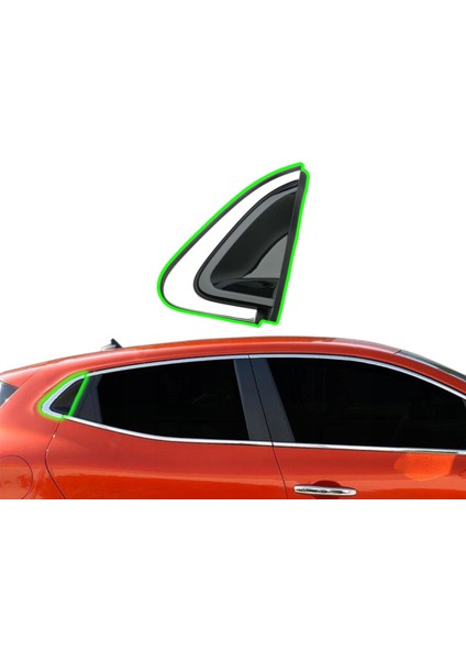 Arka Kapı Açma Yuvası Köşe Plastiği Üçgeni Krom Sağ - Renault Clio 5 833302841R - 833308904R fiyatları