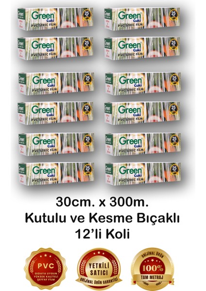 PVC Streç Film 30 cm. x 300 m. (12'li Koli) fiyatları